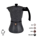 Cafetera Italiana EDM Negro Aluminio 9 Tazas Inducción