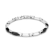 Bracelete masculino Radiant RH000003 Preto Prateado