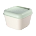 Porta Pranzo Quadrato con Coperchio Milan Verde 330 ml 12 x 10 x 7 cm Plastica (1 Unità)