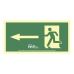 Schild Normaluz Evacuación flecha izquierda PVC (32 x 16 cm)