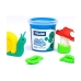 Plasticine Spel Milan Soft dough 913510B Geel Blauw Multicolour 85 g Plantaardig (10 Stuks)