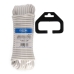 Braided rope EDM 87852 White Rubber