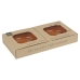 Set voor voorgerechtjes Excellent Houseware Terra cotta Aardewerk 450 ml Ø 15,5 x 3,8 cm Sauspan (2 Stuks)