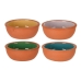 Set di Ciotole Excellent Houseware Argilla cotta Aperitivo Terracotta 4 Pezzi 150 ml Ø 10,4 x 4,2 cm