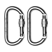 Carabiner Ponsa sigurnosni Aluminij 150 x 57 mm (2 kom.)