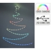 Verlichte decoratie Lifetime Kerstboom LED RGB 66 x 87 cm