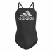 Badedrakt for jenter Adidas Big Logo Svart