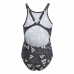 Swimsuit for Girls Adidas Aop Bars Suit Grey