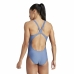 Women’s Bathing Costume Adidas 3 Bars Suit Blue