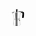 Italian Coffee Pot Monix Silver Metal Aluminium 12 Cups