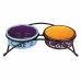 Cat Feeder Trixie Eat on Feet Orange Light Blue Lilac Ceramic Iron 300 ml