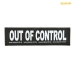 Labels voor harnas Julius K9 OUT OF CONTROL L