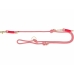 Adjustable dog leash Trixie Soft Rope Red Cream L L/XL