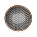 Saladier Versa Chevron Bambou Porcelaine Bois de manguier 30 x 10 x 30 cm