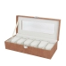 Uhrenbox Versa Grau Polyester 13,5 x 9 x 30,5 cm