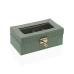 Custodia per orologi Versa Verde Legno MDF 11,5 x 8 x 21 cm