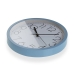 Horloge Murale Versa Bleu Bois 4,2 x 30 x 30 cm