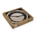 Reloj de Pared Versa Negro Madera 4,2 x 30 x 30 cm