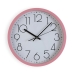 Wall Clock Versa Pink Wood 4,2 x 30 x 30 cm