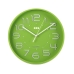 Horloge Murale Versa Vert Plastique 3,7 x 30 x 30 cm