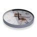 Reloj de Pared Versa Metal Mapamundi 4,7 x 50,8 x 50,8 cm