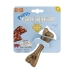 Dog chewing toy Nylabone Brown Bacon Artificial S