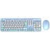 Toetsenbord en muis Mobility Lab Pure Color Blauw Azerty Frans