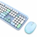 Toetsenbord en muis Mobility Lab Pure Color Blauw Azerty Frans