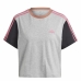 Maglia a Maniche Corte Donna Adidas 3S Cr Grigio