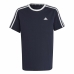 Футболка с коротким рукавом Adidas 3S Badge of Sport Чёрный