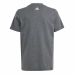 Child's Short Sleeve T-Shirt Adidas Essentials Big Logo Grey