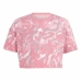 Kurzarm-T-Shirt für Kinder Adidas Jg Fi Aop Rosa