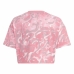 Barn T-shirt med kortärm Adidas Jg Fi Aop Rosa