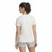 Camisola de Manga Curta Mulher Adidas 3S Branco