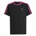 Kurzarm-T-Shirt für Kinder Adidas Essentials Schwarz