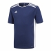 Camiseta de Fútbol de Manga Corta para Niños Adidas Entrada 18 Azul