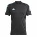 Heren Voetbal T-shirt met Korte Mouwen Adidas Tiro23 Cb Trjsy Zwart