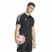 Heren Voetbal T-shirt met Korte Mouwen Adidas Tiro23 Cb Trjsy Zwart