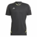 Kurzärmiges Fußball T-Shirt für Männer Adidas Con22 Schwarz