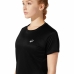 Tricou cu Mânecă Scurtă Femei Asics Core SS Negru