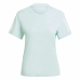 Women’s Short Sleeve T-Shirt Adidas Own The Run Aquamarine