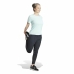 Damen Kurzarm-T-Shirt Adidas Own The Run Aquamarin