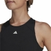 Damen Kurzarm-T-Shirt Adidas Studio Schwarz