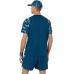 Camiseta Deportiva de Manga Corta Asics Game Ss Top Azul Tenis