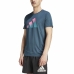 Camiseta Adidas Run Icons 3 Bar Azul