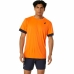 Kurzärmliges Sport T-Shirt Asics Court Ss Top Orange Tennis