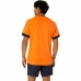 Kurzärmliges Sport T-Shirt Asics Court Ss Top Orange Tennis