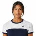 Tricou Sport cu Mânecă Scurtă Asics Court Bleumarin Tenis