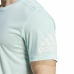 Men’s Short Sleeve T-Shirt Adidas Run It Aquamarine