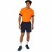 Kurzärmliges Sport T-Shirt Asics Court Ss Top Orange Tennis